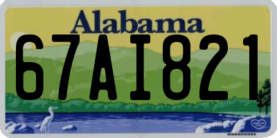 AL license plate 67AI821