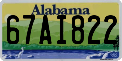 AL license plate 67AI822