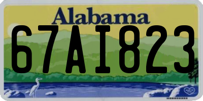 AL license plate 67AI823