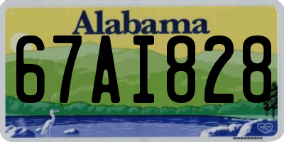 AL license plate 67AI828
