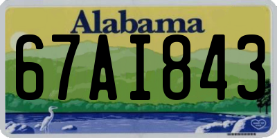 AL license plate 67AI843