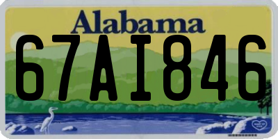 AL license plate 67AI846