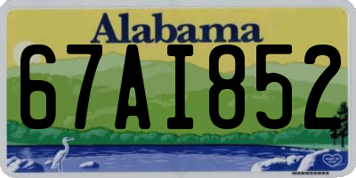 AL license plate 67AI852