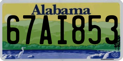 AL license plate 67AI853
