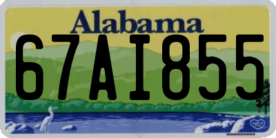 AL license plate 67AI855