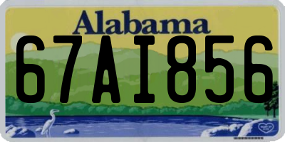 AL license plate 67AI856