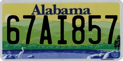 AL license plate 67AI857