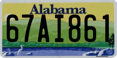 AL license plate 67AI861
