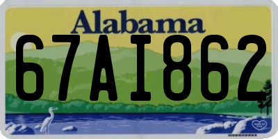 AL license plate 67AI862