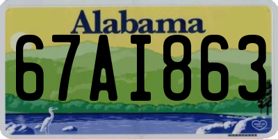 AL license plate 67AI863