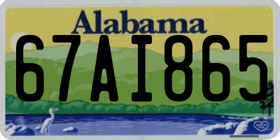 AL license plate 67AI865