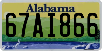 AL license plate 67AI866