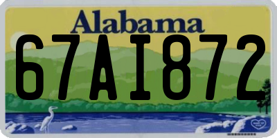 AL license plate 67AI872