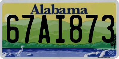 AL license plate 67AI873