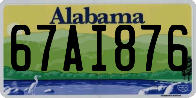 AL license plate 67AI876