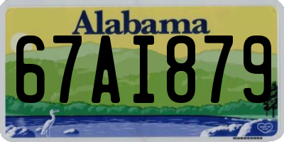AL license plate 67AI879