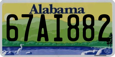 AL license plate 67AI882