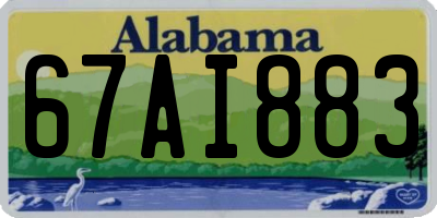 AL license plate 67AI883