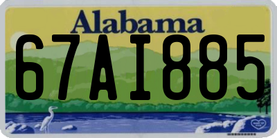 AL license plate 67AI885