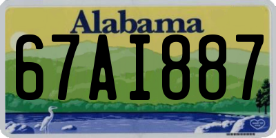 AL license plate 67AI887