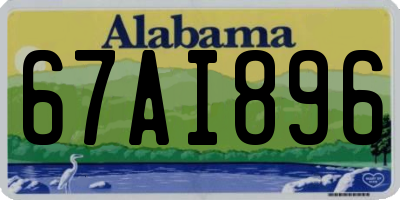 AL license plate 67AI896