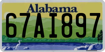 AL license plate 67AI897