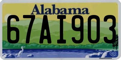 AL license plate 67AI903