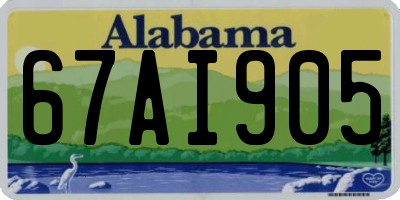 AL license plate 67AI905