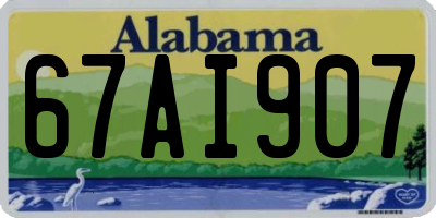 AL license plate 67AI907