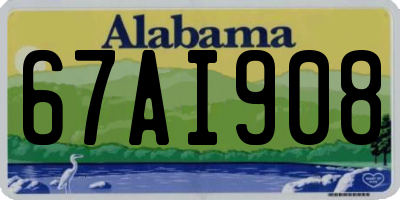 AL license plate 67AI908