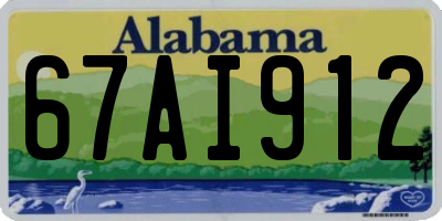 AL license plate 67AI912