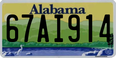 AL license plate 67AI914