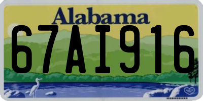 AL license plate 67AI916