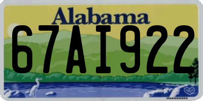 AL license plate 67AI922