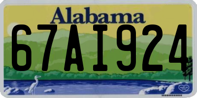 AL license plate 67AI924
