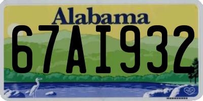 AL license plate 67AI932