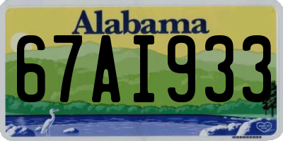 AL license plate 67AI933