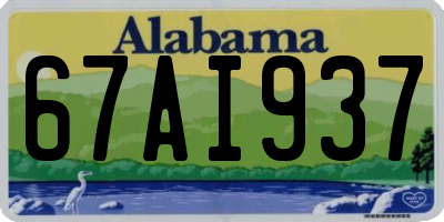 AL license plate 67AI937