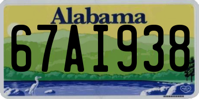 AL license plate 67AI938