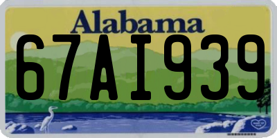 AL license plate 67AI939