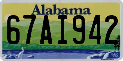 AL license plate 67AI942