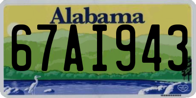 AL license plate 67AI943
