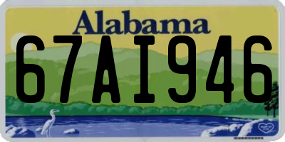 AL license plate 67AI946