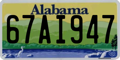 AL license plate 67AI947