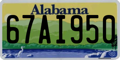 AL license plate 67AI950