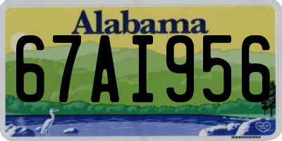 AL license plate 67AI956