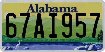 AL license plate 67AI957