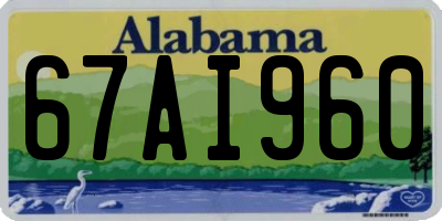 AL license plate 67AI960