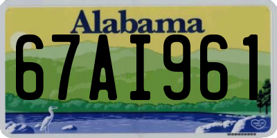 AL license plate 67AI961