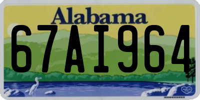 AL license plate 67AI964